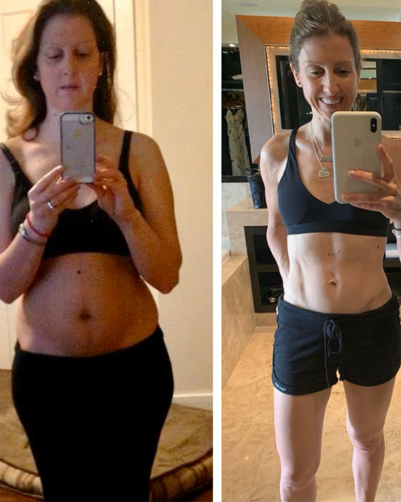 Simone Lovell before and after transformation